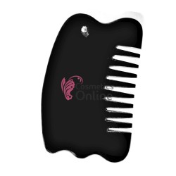 Piatra vulcanica din bazalt pentru masaj BZ09CC Gua Sha Black 